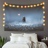 Lofaris Dove And Astronaut Novelty Galaxy Family Wall Tapestry